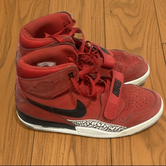 Nike Air Jordan Legacy 312 Red and Black High-Top Sneakers - Picture 1 of 5